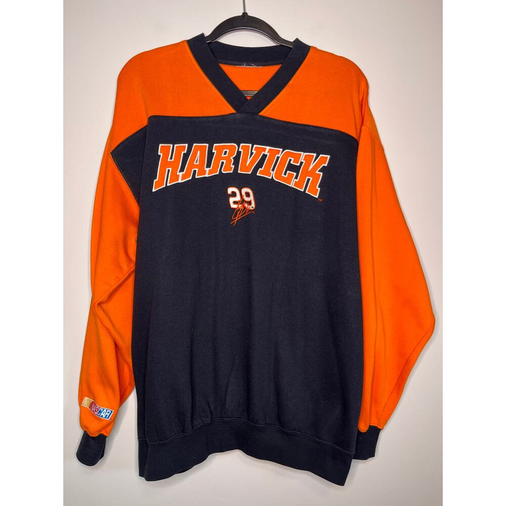 2000s Y2K Chase NASCAR Kevin Harvick Orange Racing Motorsports Sweatshirt XXL